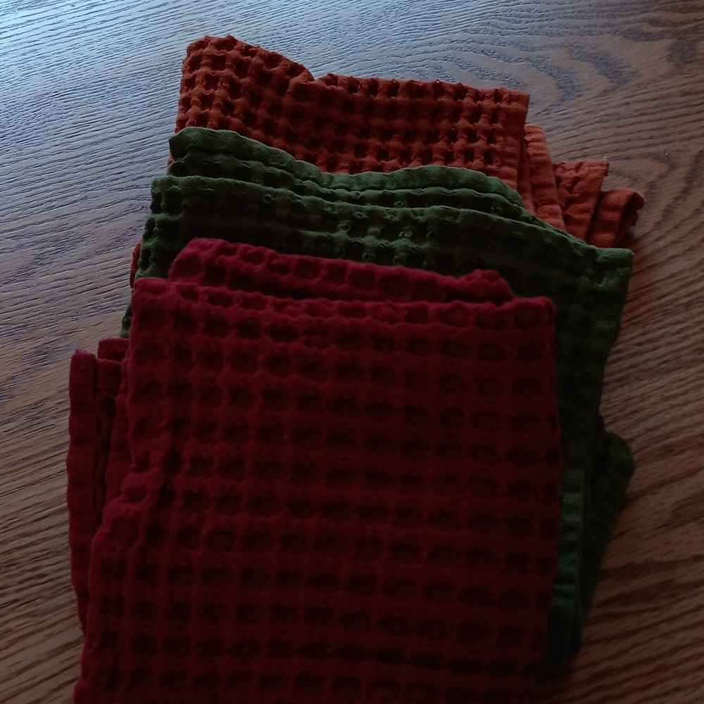 Three Kitchen Dish Towels